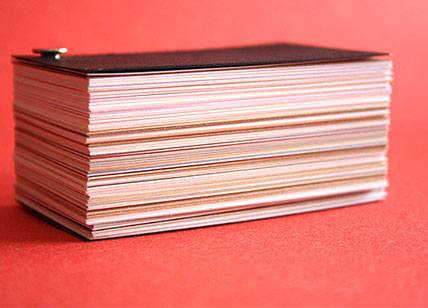 高档名片、卡片纸张类型与纸样板