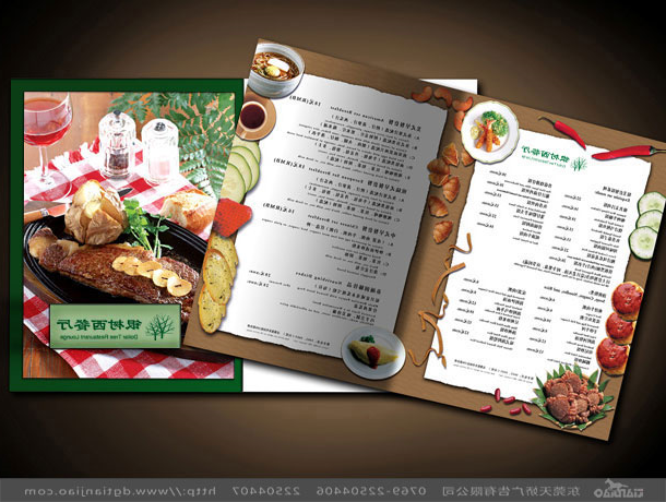 东莞餐厅菜谱设计、东莞餐厅点餐牌设计